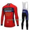 Cykeltøj Langærmet + Bib Cykelbukser 2018 Bahrain-Merida N001